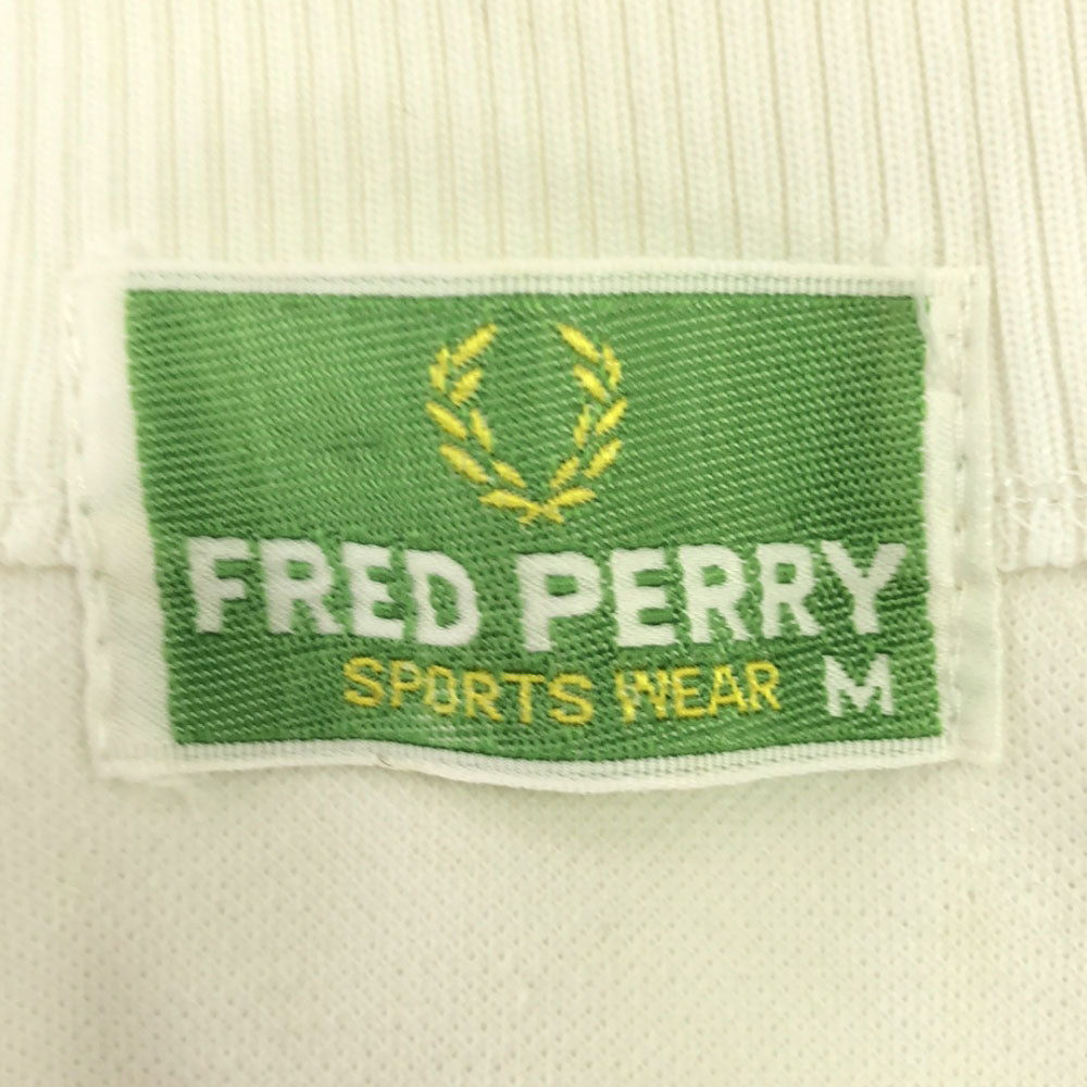 フレッドペリー 80s ジップジャケット M ホワイト FRED PERRY オールド ヴィンテージ レディース