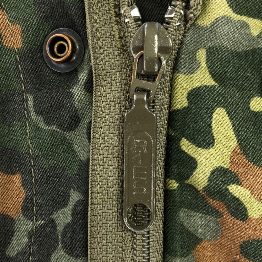 ドイツ軍 迷彩柄 ミリタリージャケット グリーン系×ブラウン GERMAN MILITARY メンズ