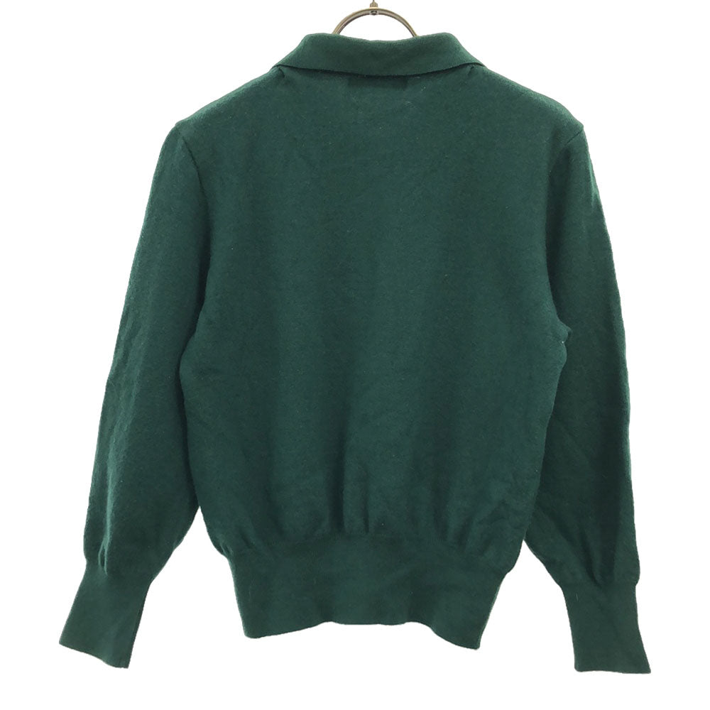 イヴサンローラン 90s ウール 長袖 セーター M グリーン YVES SAINT LAURENT ニット オールド レディース