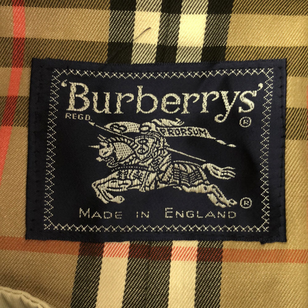 バーバリーズ 90s 英国製 トレンチコート ベージュ Burberrys 裏チェック オールド レディース