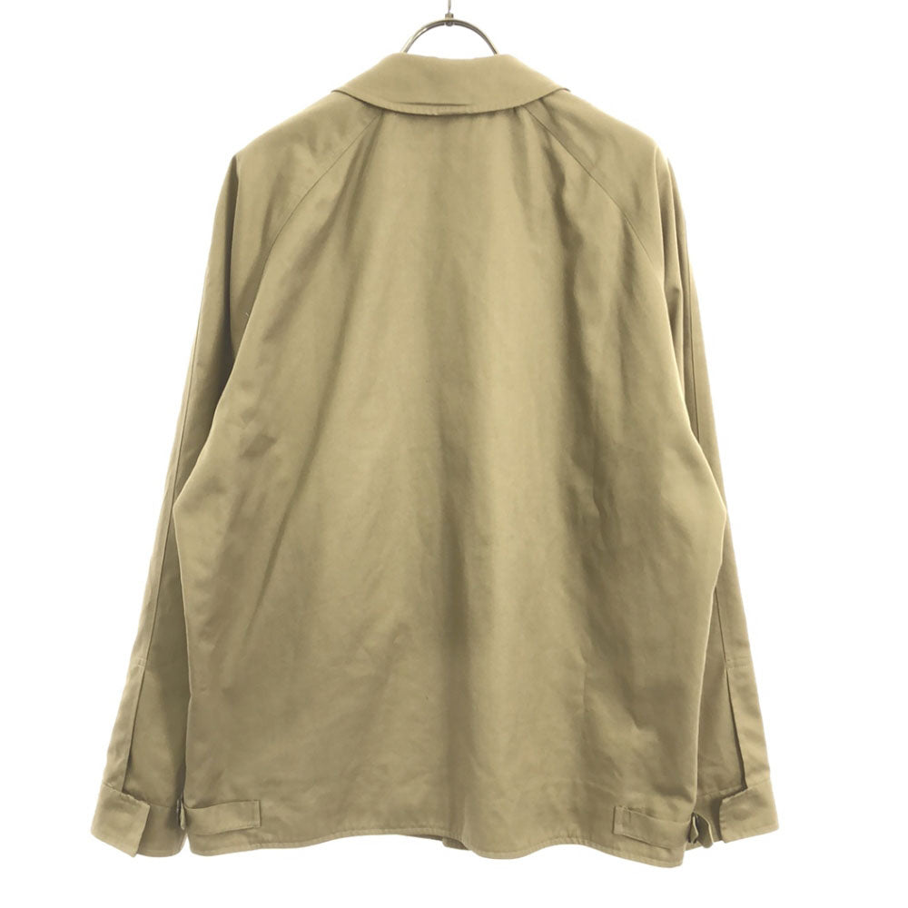 バーバリーロンドン 英国製 ジップジャケット L ベージュ BURBERRY LONDON 裏チェック柄 メンズ