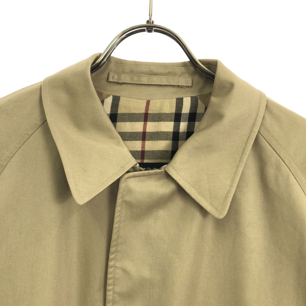 バーバリーロンドン 英国製 ジップジャケット L ベージュ BURBERRY LONDON 裏チェック柄 メンズ