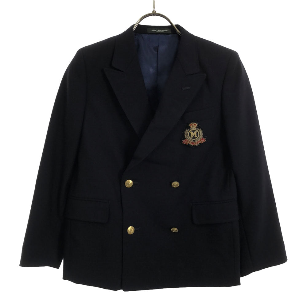 mikihouse ミキハウス 日本製 ブレザー 130 ネイビー ジャケット キッズ