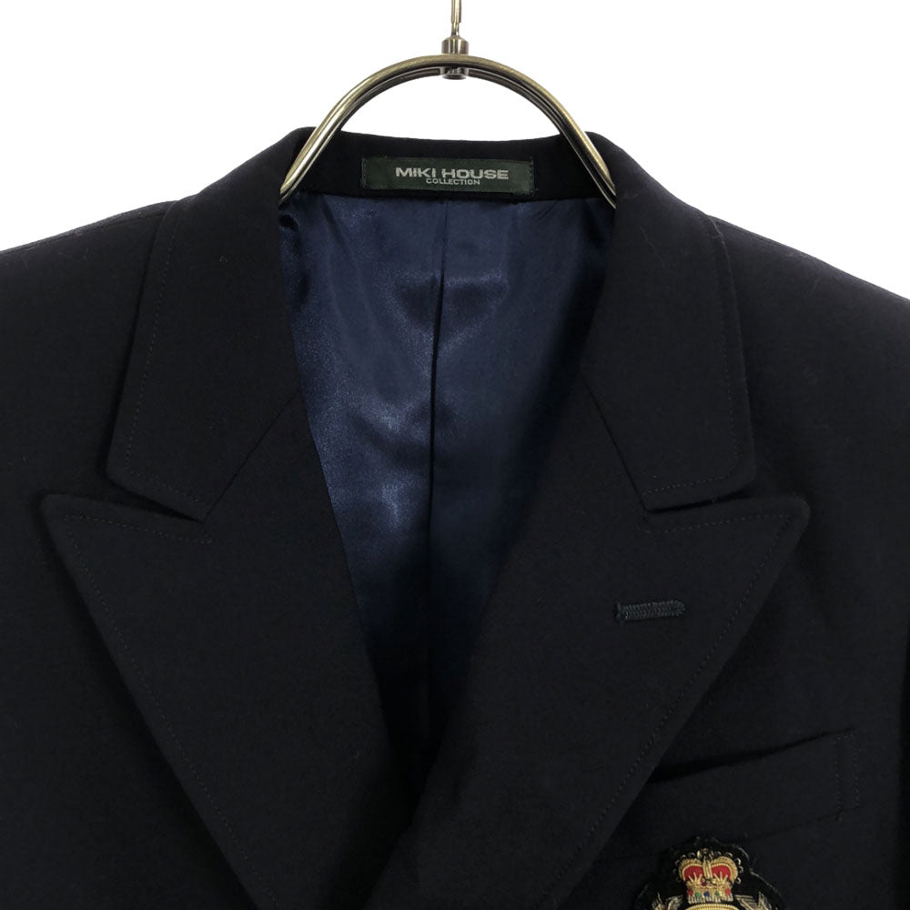 mikihouse ミキハウス 日本製 ブレザー 130 ネイビー ジャケット キッズ
