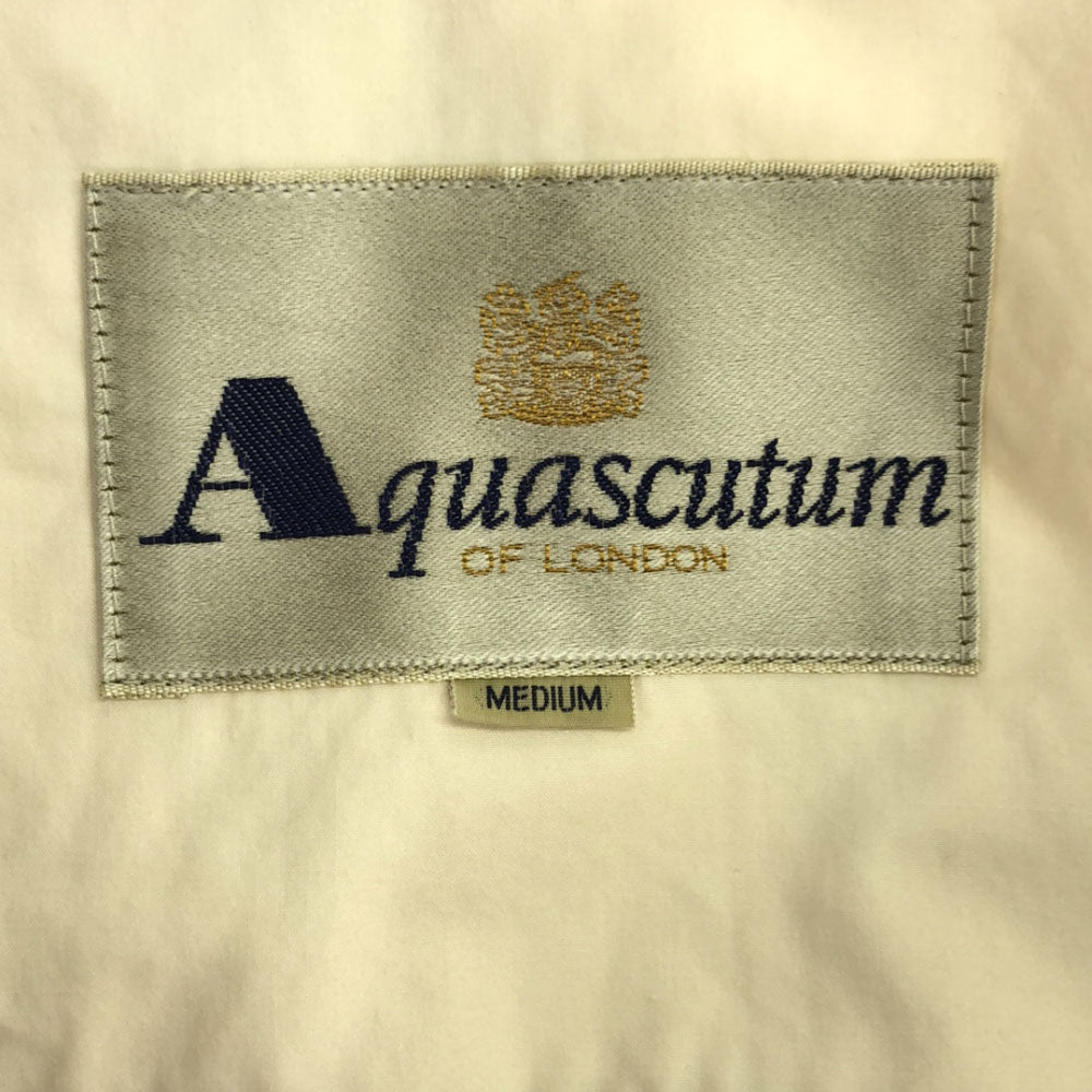 Aquascutum アクアスキュータム 日本製 コットンジャケット M オフホワイト メンズ