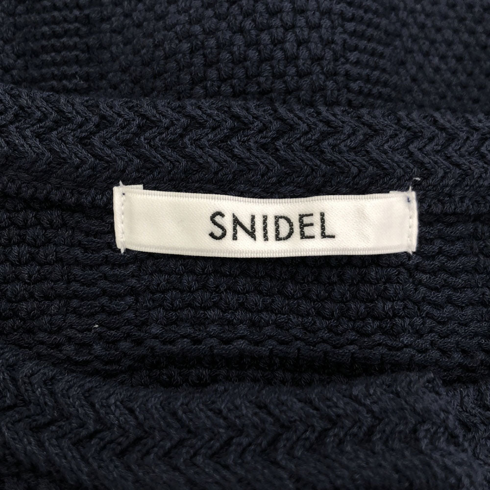 SNIDEL スナイデル SWNJ241118 長袖 ツイード ニットジャケット F ネイビー レディース