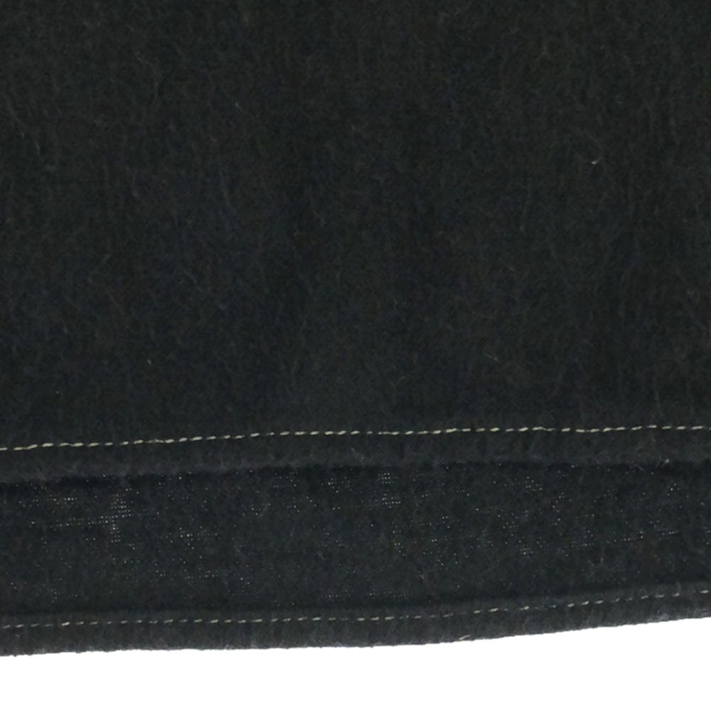 POST OVERALLS ポストオーバーオールズ USA製 長袖 コットンシャツ S ブラック ハーフボタン メンズ