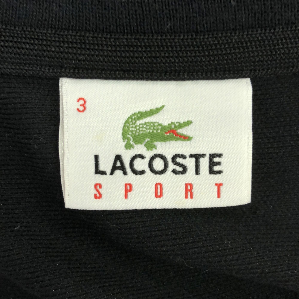 LACOSTE SPORT ラコステスポーツ ロゴ刺繍 ジップジャケット 3 ブラック メンズ