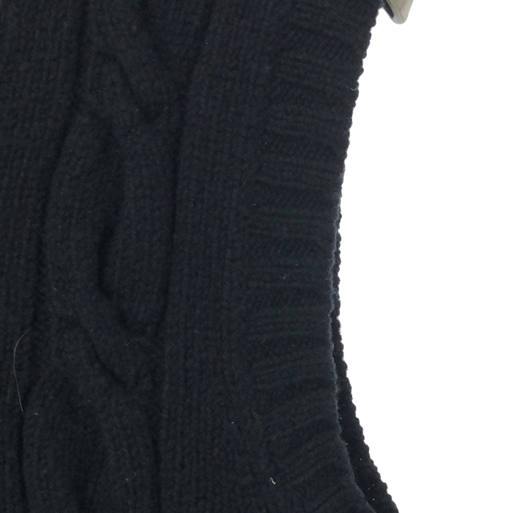 Paul Smith ポールスミス ウールブレンド Vネック ニットベスト M ブラック レディース