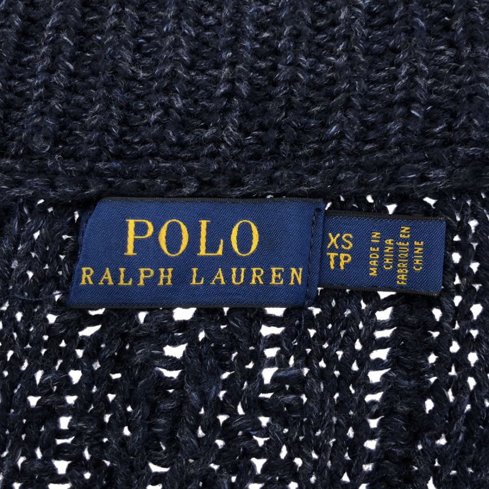 POLO RALPH LAUREN ポロラルフローレン 長袖 ショールカラー ニットカーディガン XS ネイビー メンズ