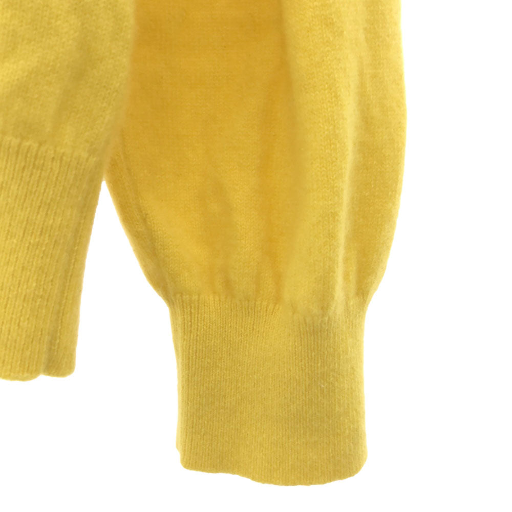 MASTER BUNNY EDITION マスターバニーエディション カシミヤ100% ゴルフ 長袖 タートルネック セーター 5 イエロー ニット メンズ