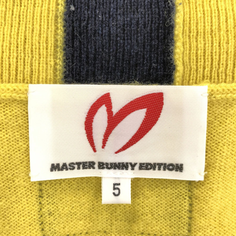 MASTER BUNNY EDITION マスターバニーエディション カシミヤ100% ゴルフ 長袖 タートルネック セーター 5 イエロー ニット メンズ