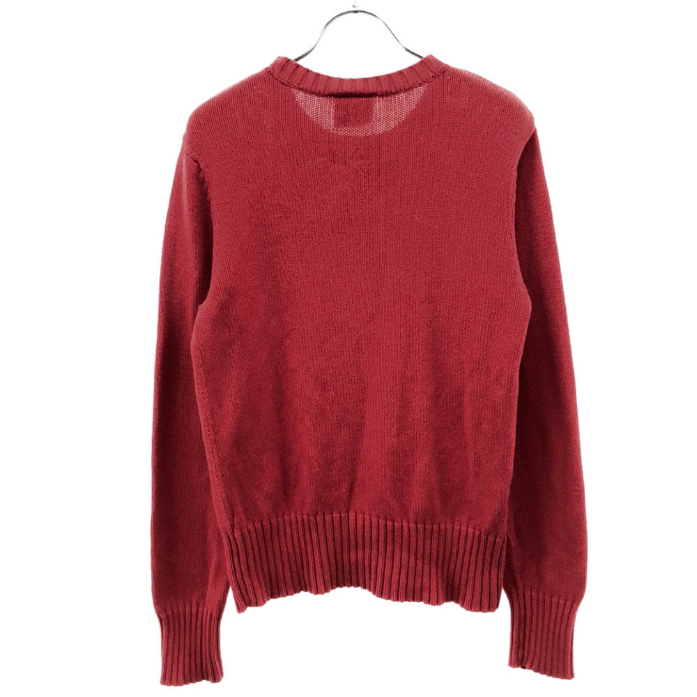 POLO JEANS ポロジーンズ 長袖 コットンニット セーター M レッド RALPH LAUREN レディース