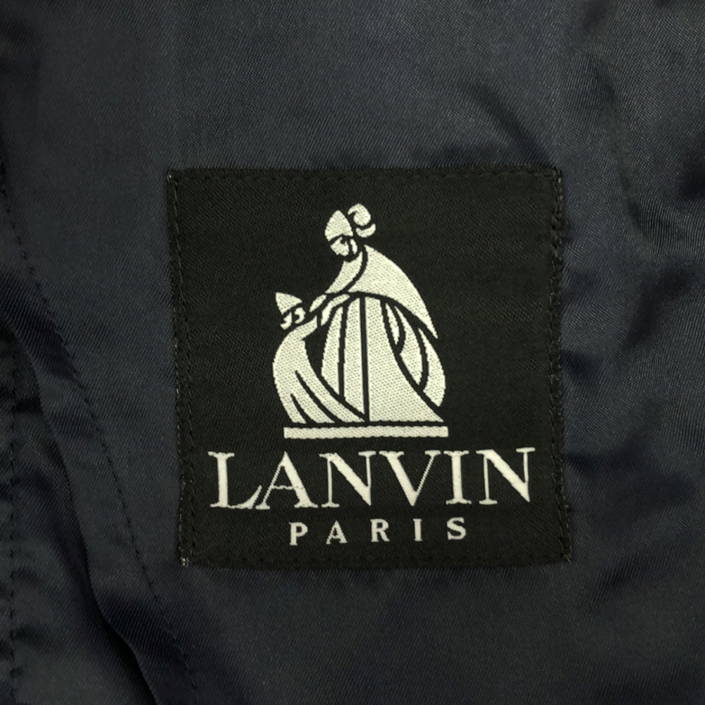 LANVIN ランバン 90s テーラードジャケット 46-34 ネイビー オールド メンズ
