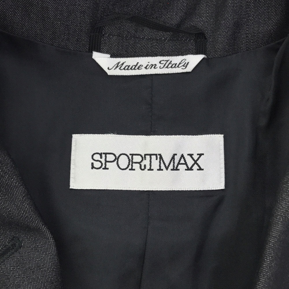 SPORTMAX スポーツマックス イタリア製 ウール スカートスーツ 上下 セットアップ 40 グレー レディース