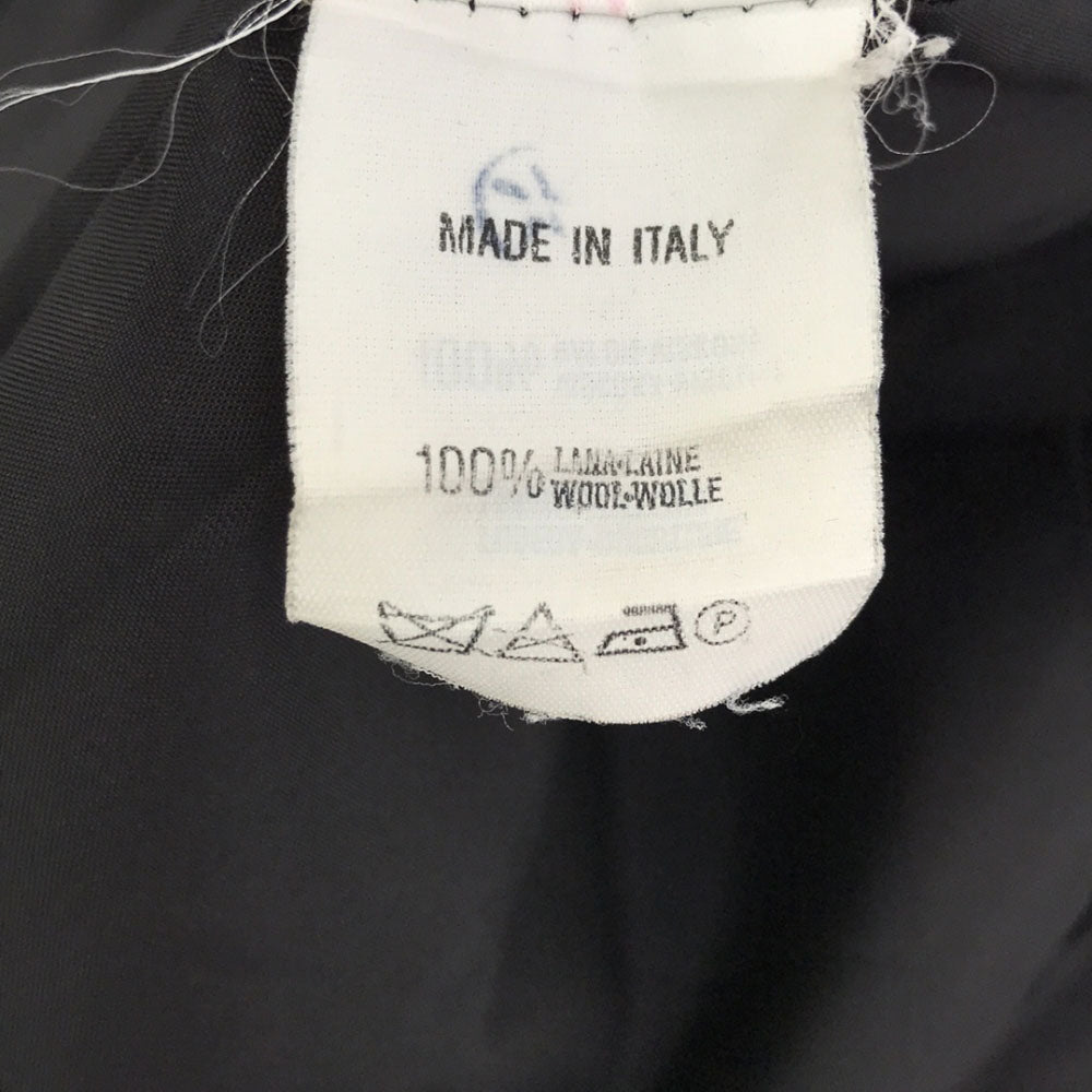 Emporio Armani エンポリオアルマーニ 90s イタリア製 ウール スカートスーツ 上下 セットアップ 38 ブラック オールド レディース