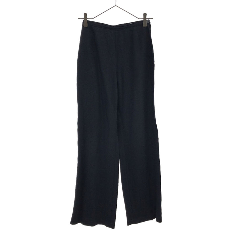 アルマーニジーンズ 90s イタリア製 ストライプ パンツスーツ 上下 セットアップ 38 ネイビー ARMANI JEANS 肩パット オールド レディース