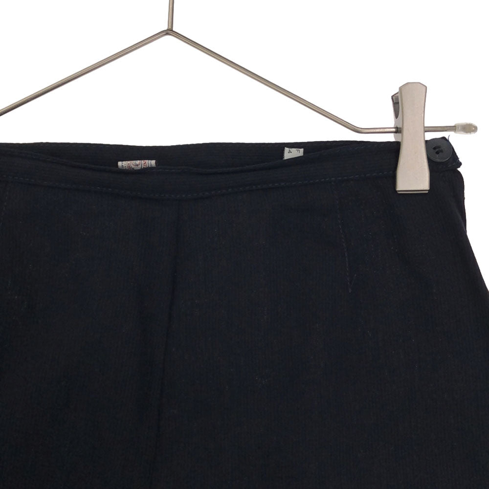 アルマーニジーンズ 90s イタリア製 ストライプ パンツスーツ 上下 セットアップ 38 ネイビー ARMANI JEANS 肩パット オールド レディース