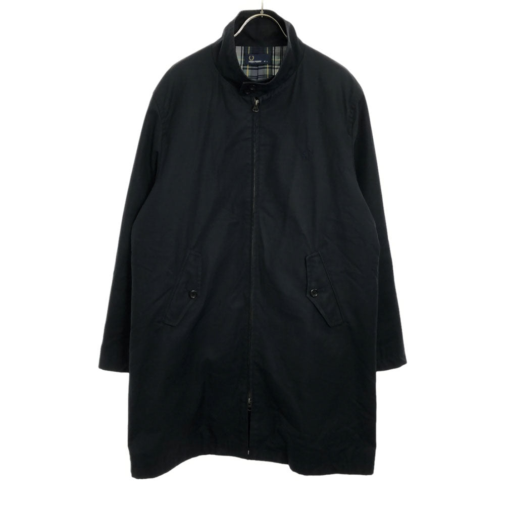フレッドペリー F2456 ハリントンマック コート L ネイビー FRED PERRY 裏地付き ジップアップ レディース