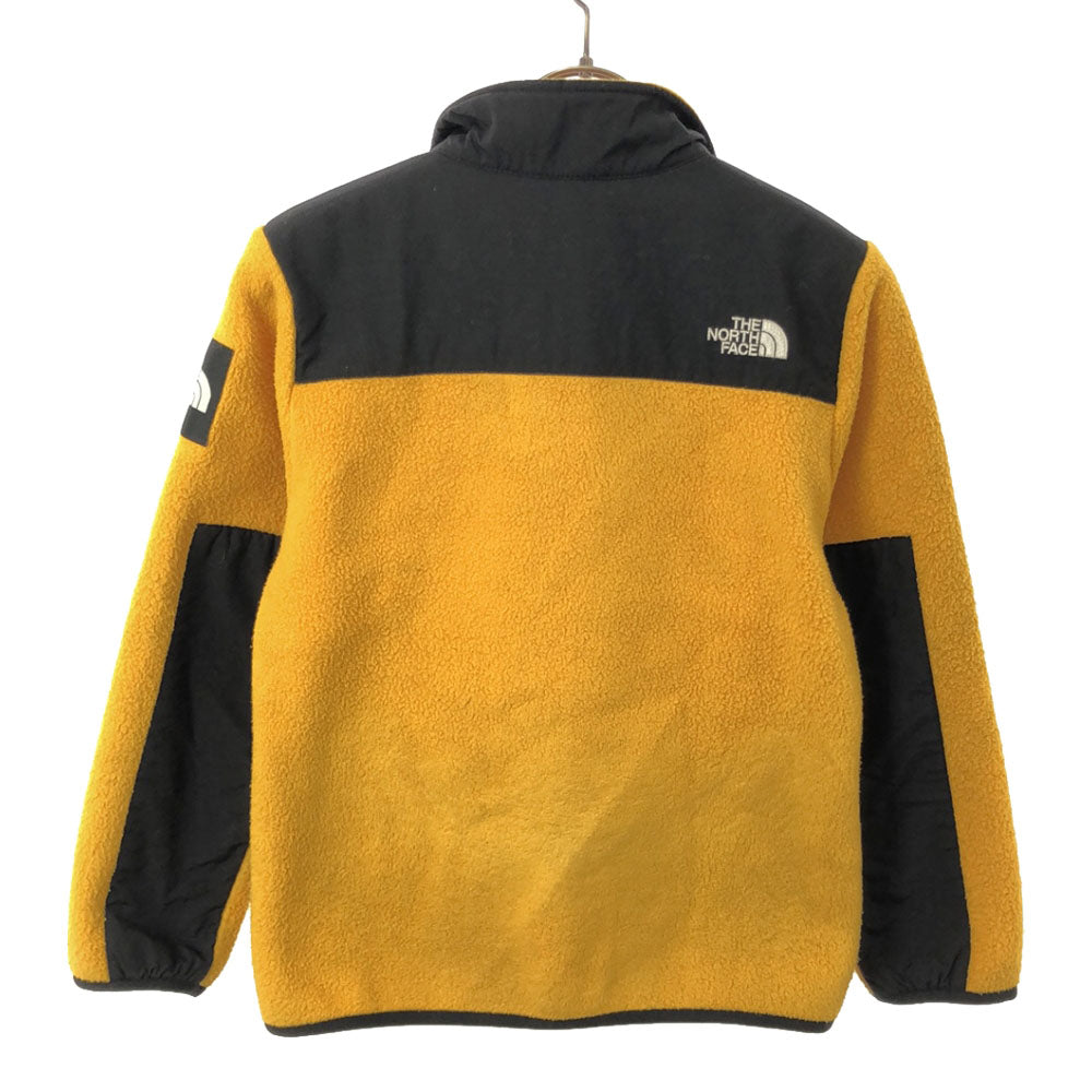 THE NORTH FACE ザノースフェイス NAJ71943 ロゴ刺繍 デナリ ジャケット 140 オレンジ系×ブラック フリース アウトドア キッズ