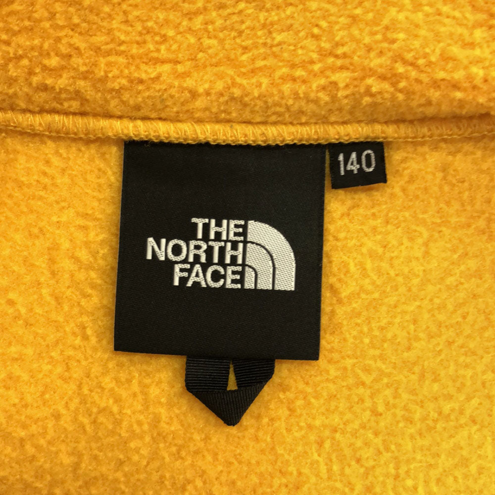 THE NORTH FACE ザノースフェイス NAJ71943 ロゴ刺繍 デナリ ジャケット 140 オレンジ系×ブラック フリース アウトドア キッズ