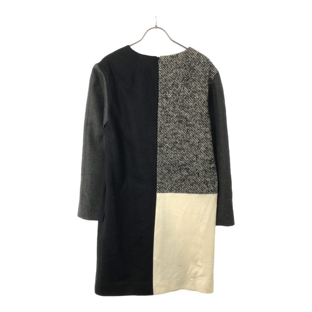 PAULE KA ポールカ 未使用 長袖 切替え ワンピース 38 ブラック系 タグ付 レディース