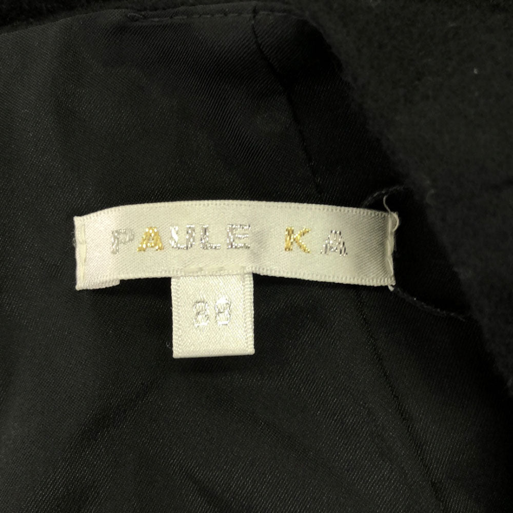 PAULE KA ポールカ 未使用 長袖 切替え ワンピース 38 ブラック系 タグ付 レディース
