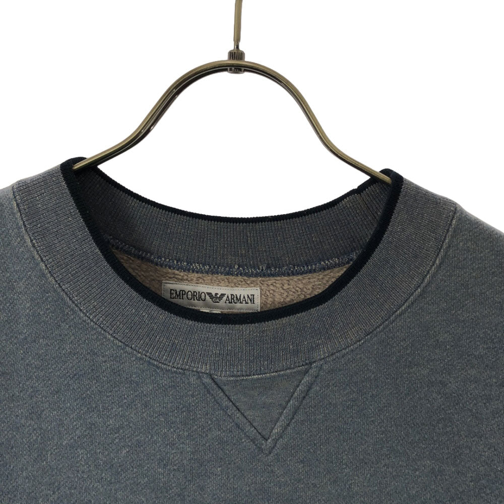 Emporio Armani エンポリオアルマーニ 日本製 ロゴ 長袖 スウェット トレーナー M グレー系 裏起毛 レディース