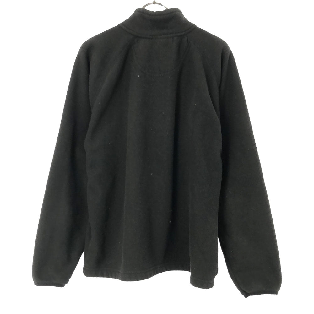 THE NORTH FACE ザノースフェイス ロゴ刺繍 ハーフジップ フリースジャケット S ブラック プルオーバー アウトドア DA301116 メンズ