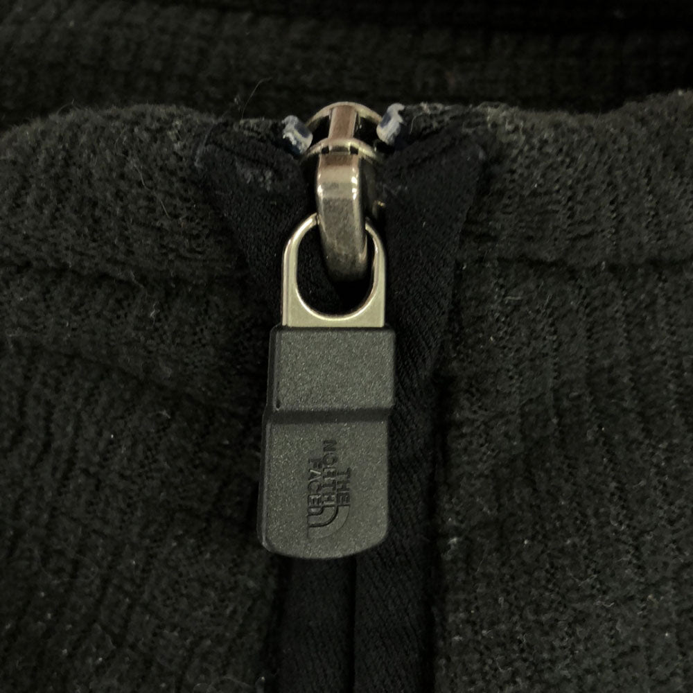 THE NORTH FACE ザノースフェイス ロゴ刺繍 ハーフジップ フリースジャケット S ブラック プルオーバー アウトドア DA301116 メンズ
