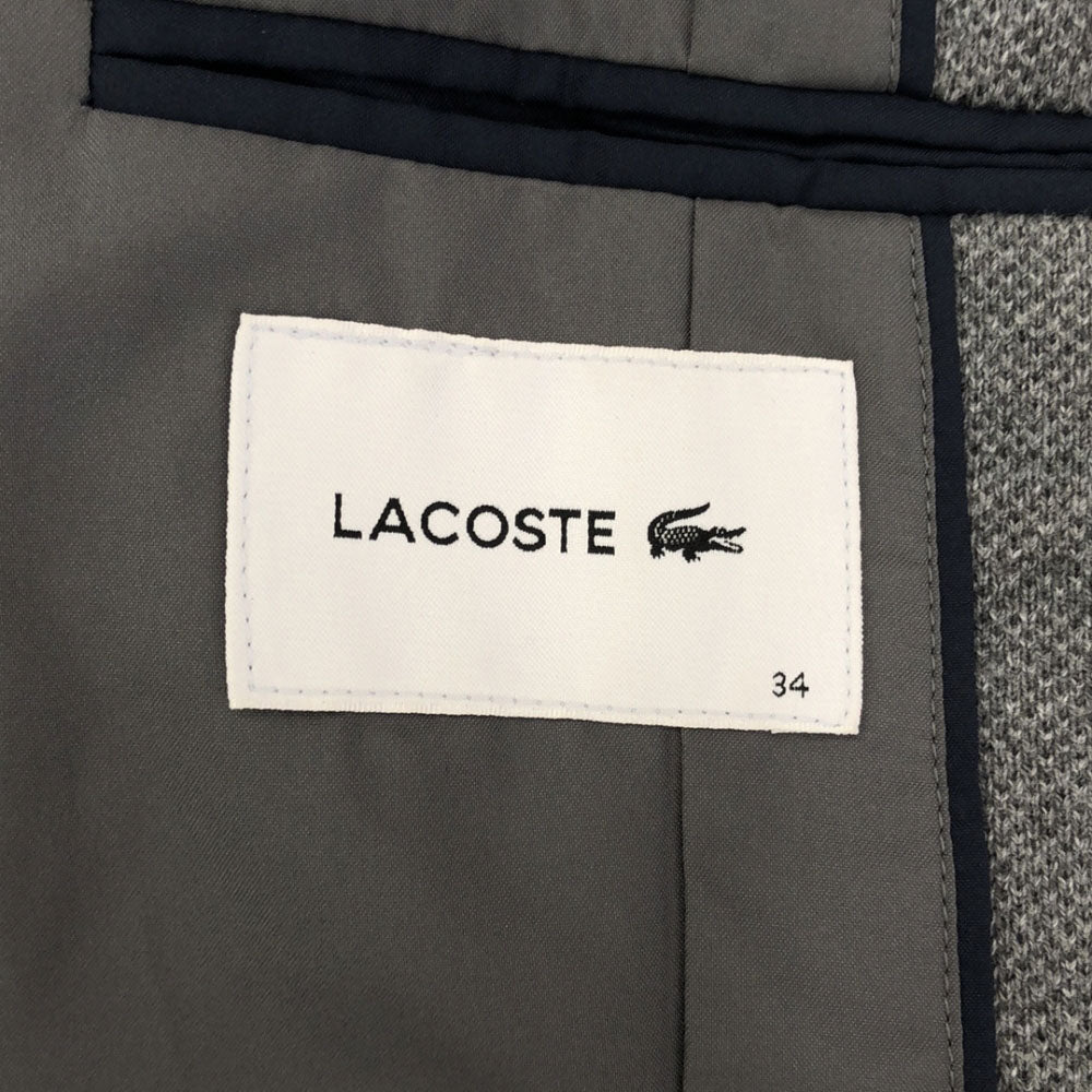 LACOSTE ラコステ テーラードジャケット 34 グレー レディース