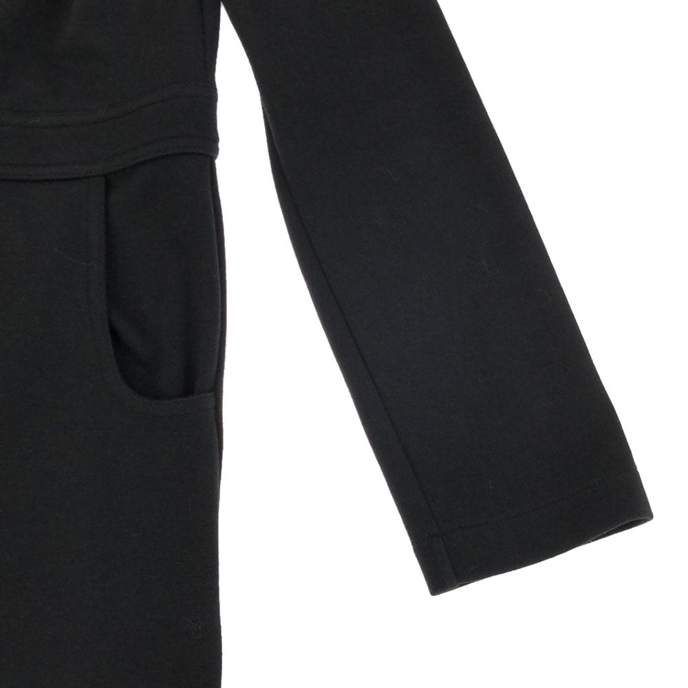 agnes b. アニエスベー コットン ステンカラーコート 2 ブラック レディース