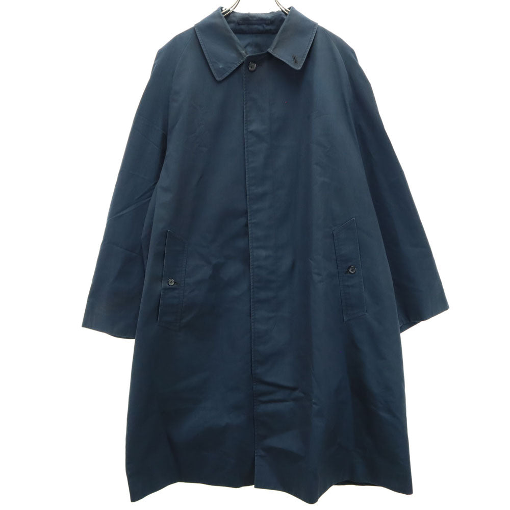 Burberrys バーバリーズ 60s 70s ステンカラーコート ネイビー オールド ヴィンテージ メンズ