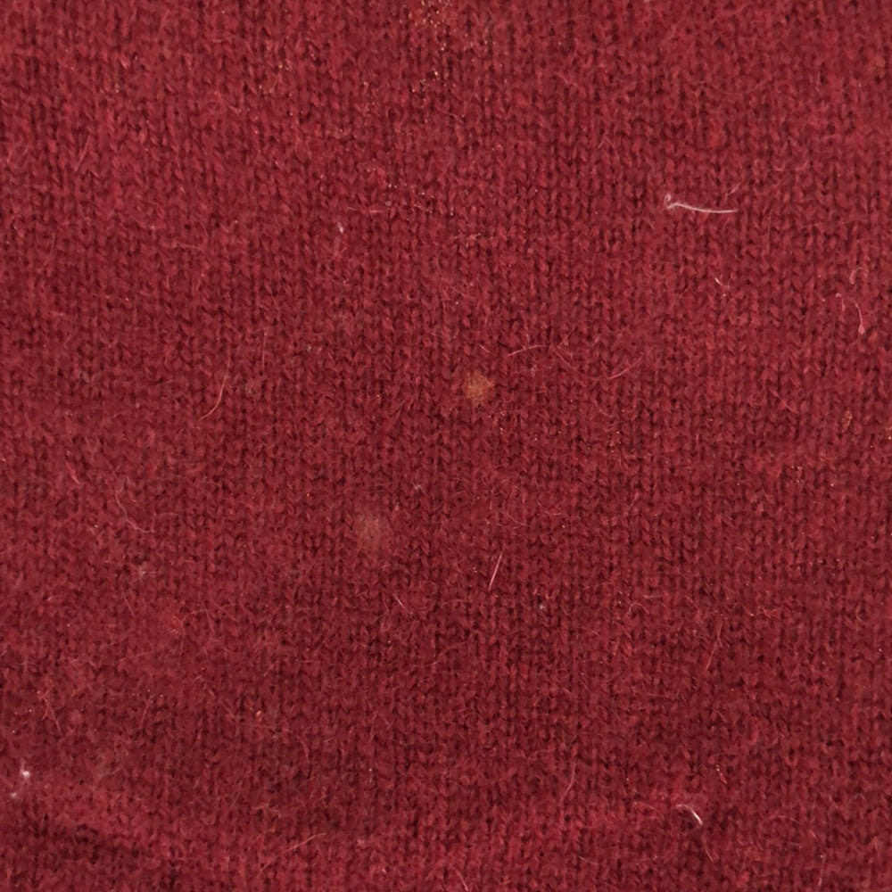 mila schon ミラショーン カシミヤ100% Vネック ニットベスト M レッド系 メンズ
