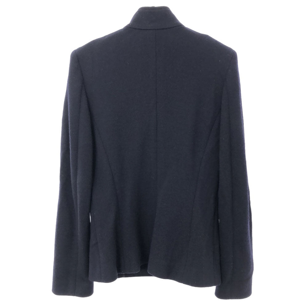 BARNEYS NEWYORK バーニーズニューヨーク 日本製 noboru ohmiya ウールジャケット 38 ネイビー レディース