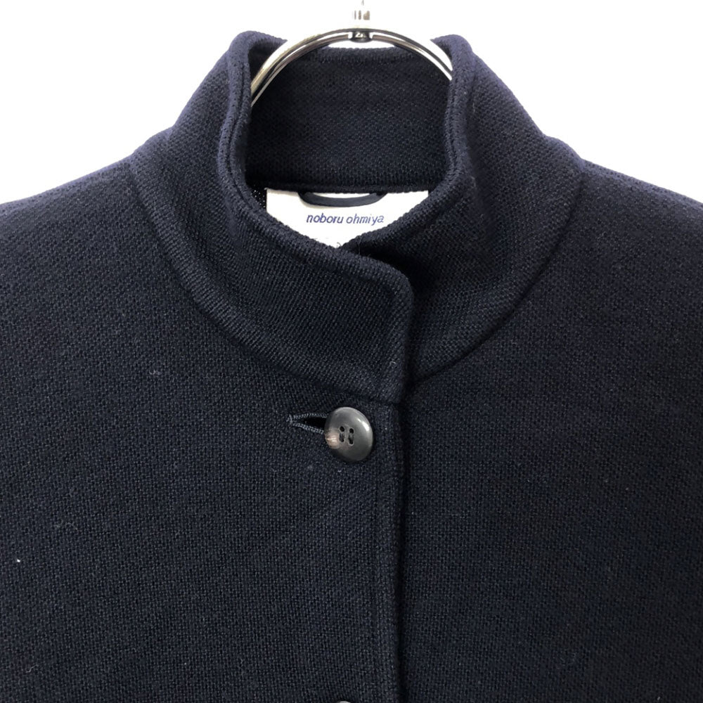 BARNEYS NEWYORK バーニーズニューヨーク 日本製 noboru ohmiya ウールジャケット 38 ネイビー レディース