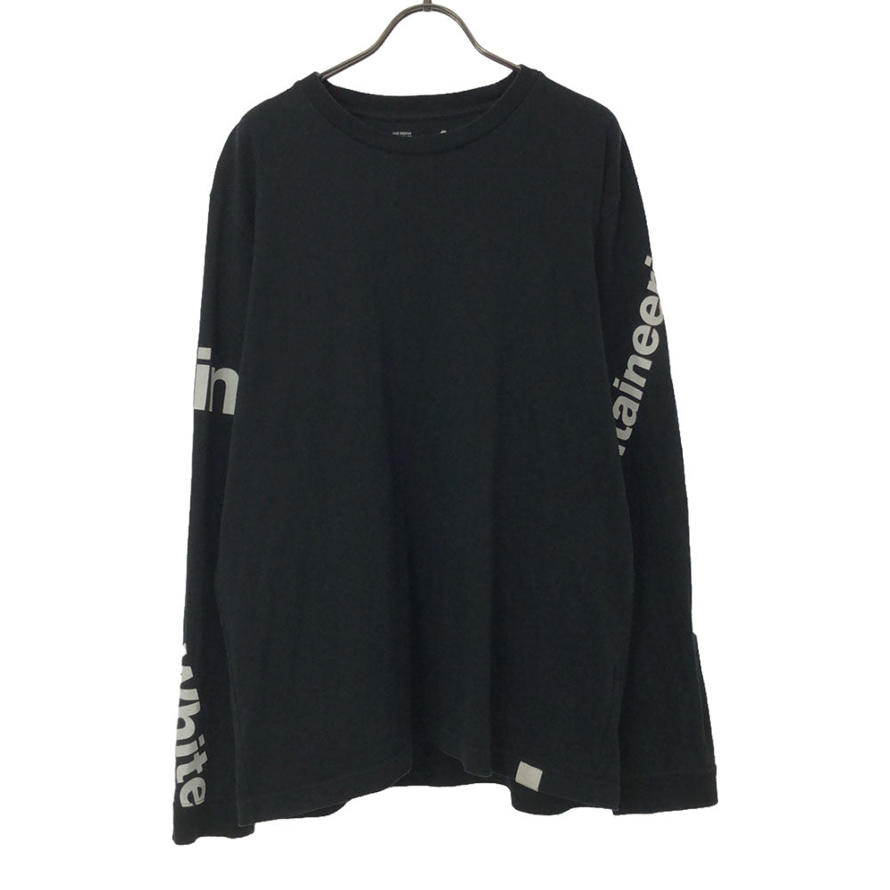 WHITE MOUNTAINEERING ホワイトマウンテニアリング プリント 長袖 Tシャツ 2 ブラック ロンT メンズ