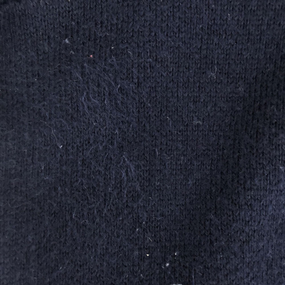 LACOSTE L!VE ラコステライブ 総柄 長袖 コットンニット セーター 5 ネイビー系 メンズ