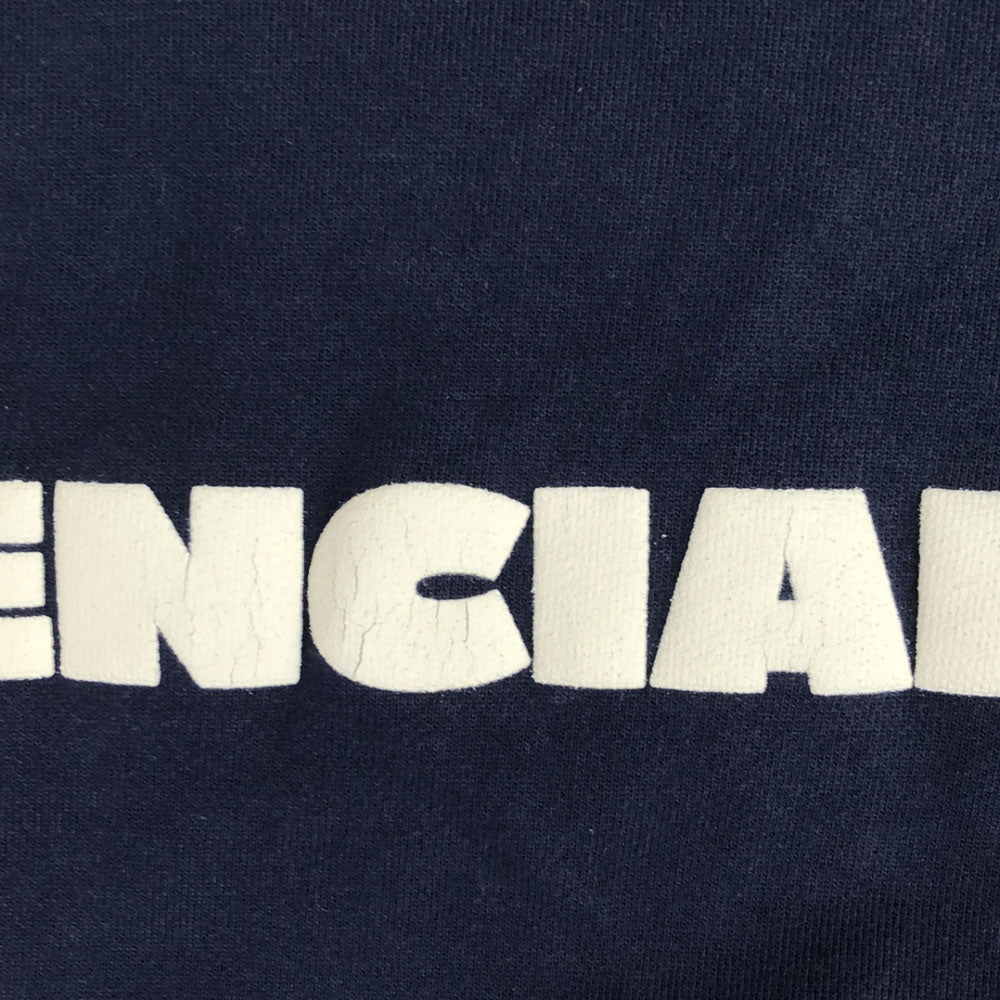 バレンシアーノバイケルメ 長袖 スウェット トレーナー L ネイビー 裏起毛 サッカー メンズ