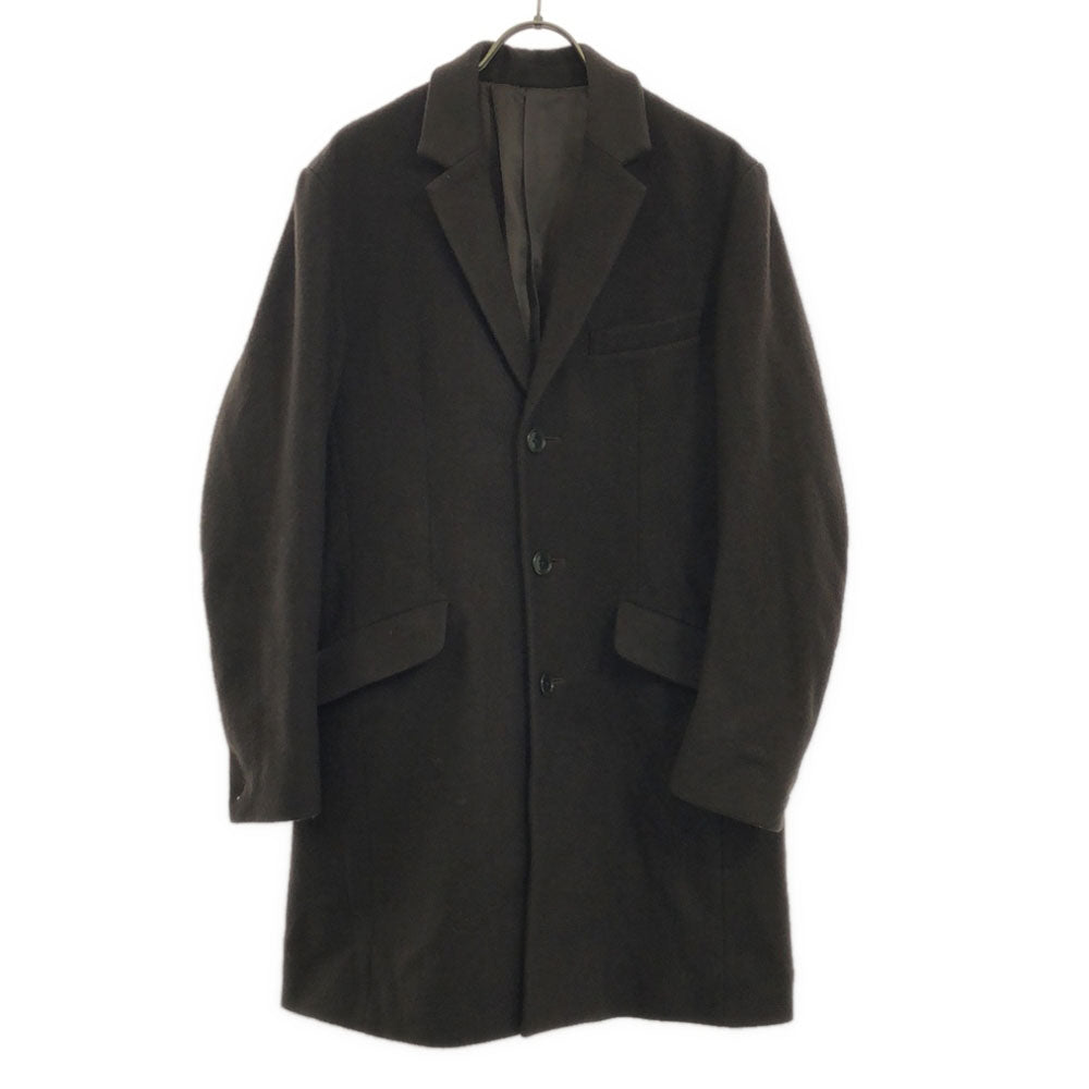 STUDIOUS ステュディオス ウールブレンド 日本製 チェスターコート 2 ブラウン メンズ