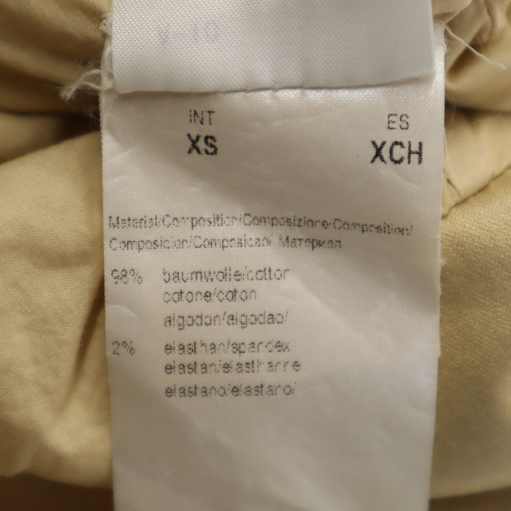 HUGO BOSS ヒューゴボス イタリア製 ライダースジャケット XS ベージュ ダブルジップ レディース