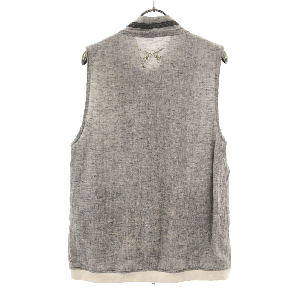 roar ロアー ジップ ベスト グレー系 メンズ