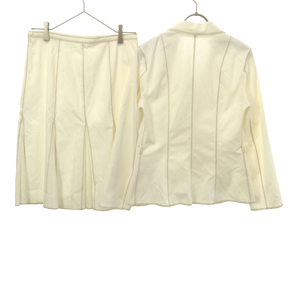 PAULE KA ポールカ スカートスーツ 上下 セットアップ 40/38 ホワイト レディース