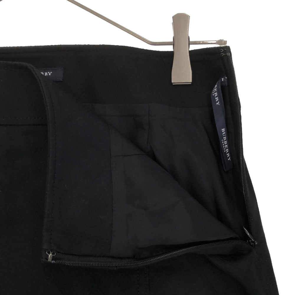 バーバリーロンドン アーガイルチェック柄 スカートスーツ 上下 セットアップ 38 ブラック BURBERRY LONDON レディース