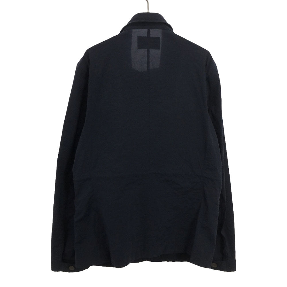 junhashimoto ジュンハシモト ナノライブラリー ジャケット L ネイビー nano LIBRARY 比翼仕立て メンズ