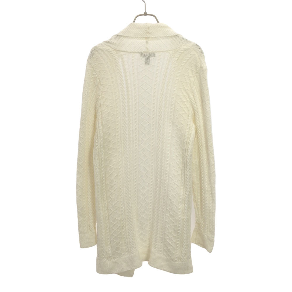 LAURENJEANSCO.RALPH LAUREN ローレンジーンズカンパニーラルフローレン 長袖 コットン ニットカーディガン S ホワイト レディース