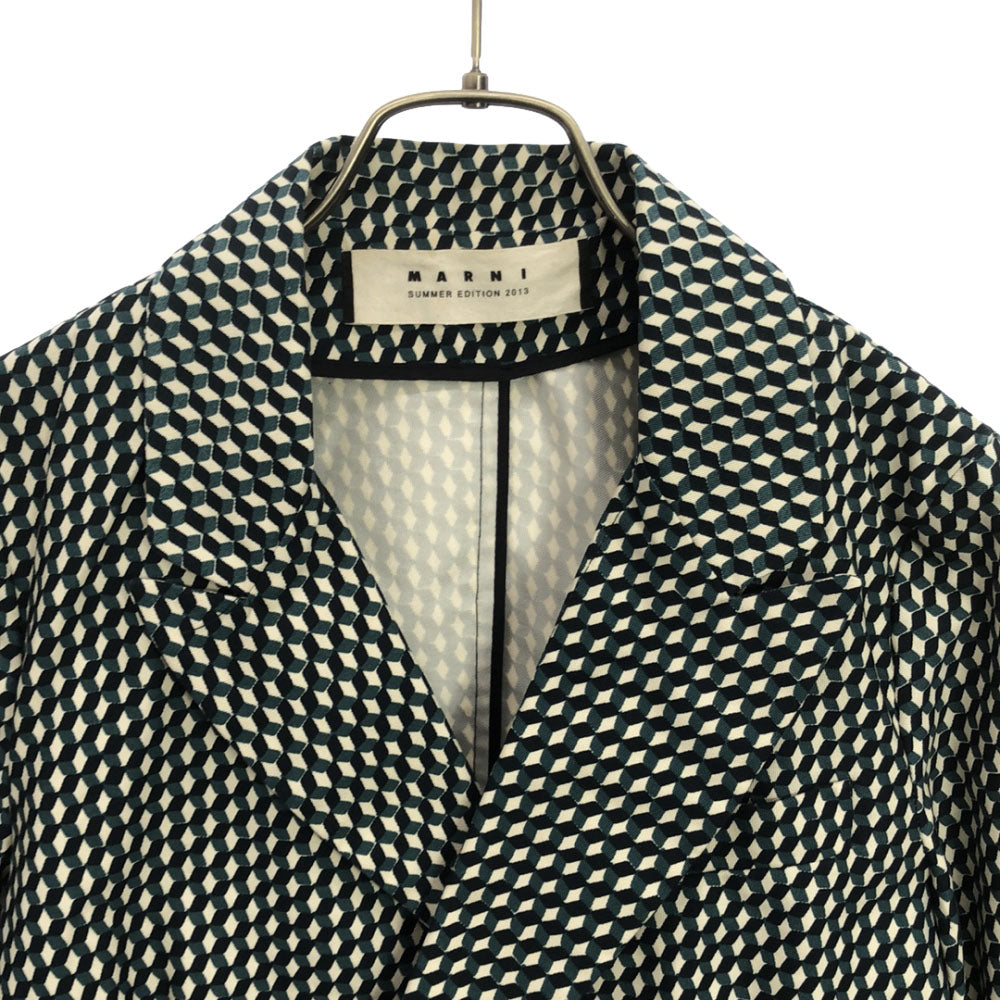 MARNI マルニ ダブル テーラードジャケット 38 グリーン SUMMER EDITION 2013 メンズ
