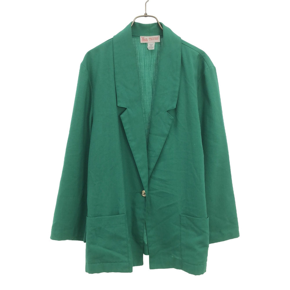 ブロックアイランド テーラードジャケット 16 グリーン レディース