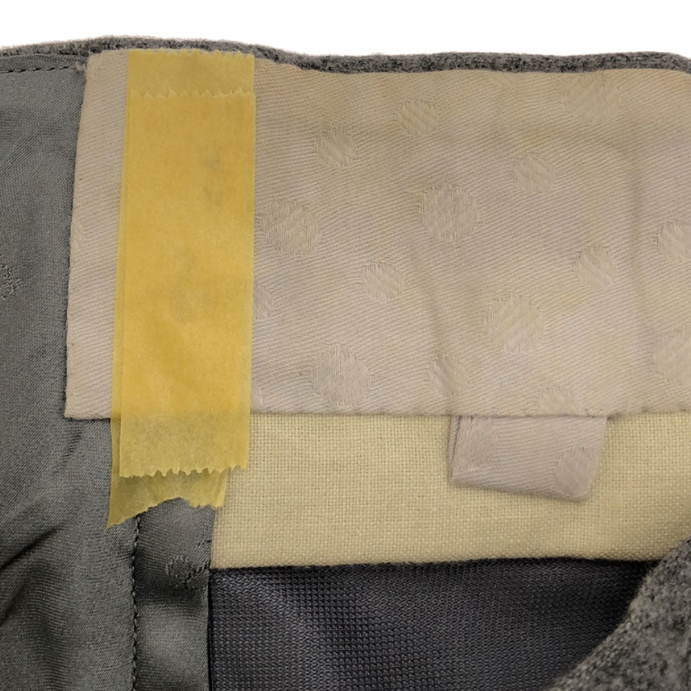 OLD オールド 80s イギリス製 スラックスパンツ グレー 2タック ロケットタロン メンズ