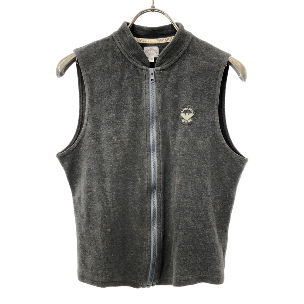 ARMANI JEANS アルマーニジーンズ イタリア製 ジップ ベスト 6 グレー レディース